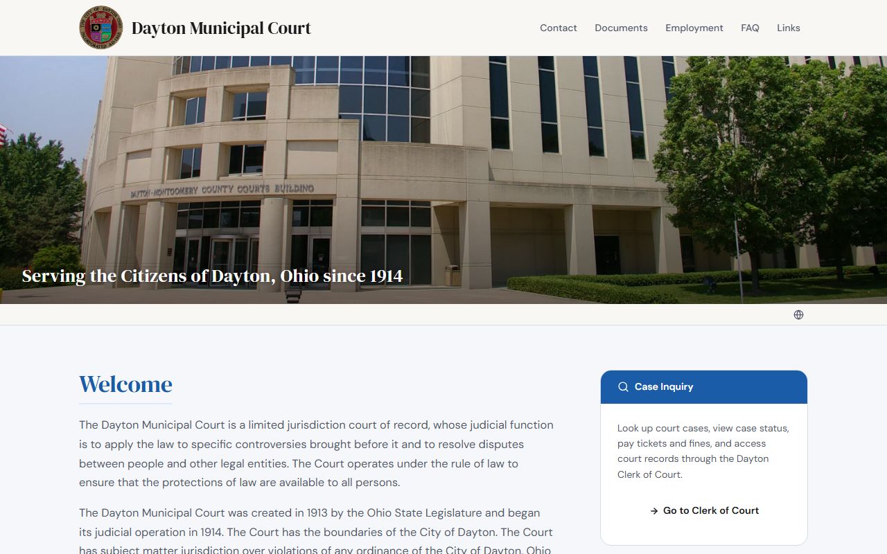Dayton divorce decree Dayton Municipal Court website